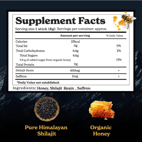 GYC Shilajit Raw Honey Sticks