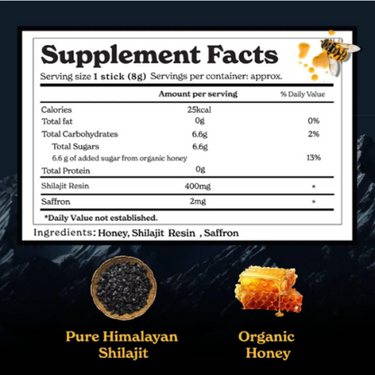 GYC Shilajit Raw Honey Sticks